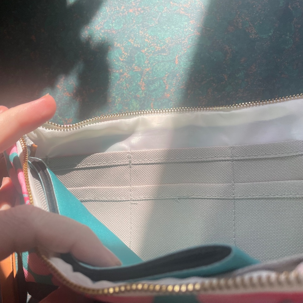 Pink/Teal Rume Pouch Set - Picture 4 of 6